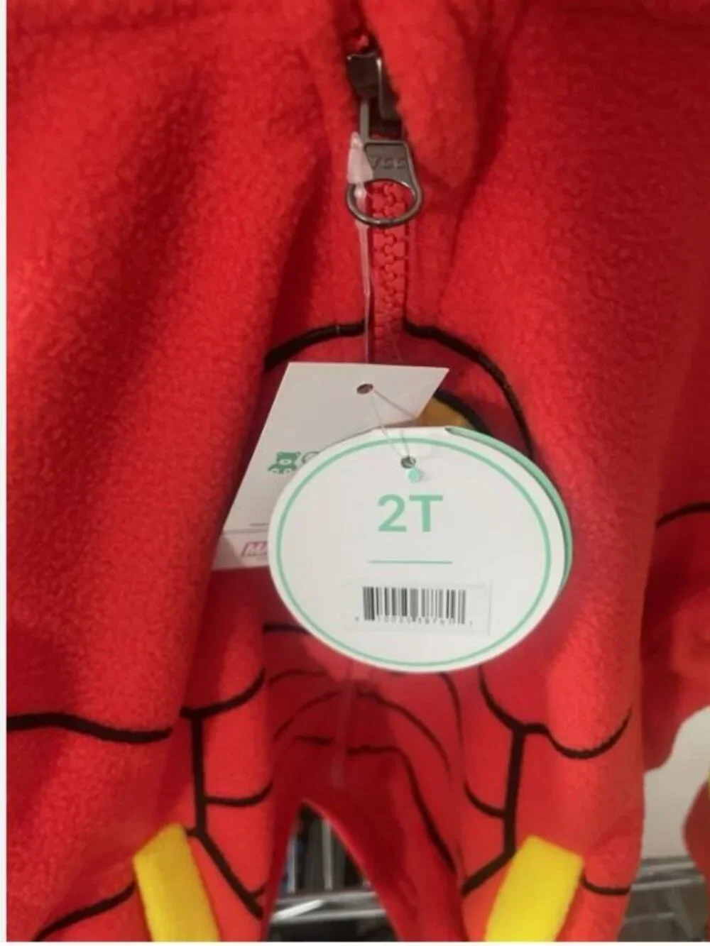 Iron man Fleece Hoodie Baby Jacket - 2T Size Cuddle Club Warm Jacket - Picture 2 of 3